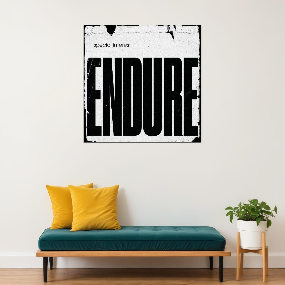 Special Interest Endure Album Cover Art Music Poster Iconic Band Print - xonomax