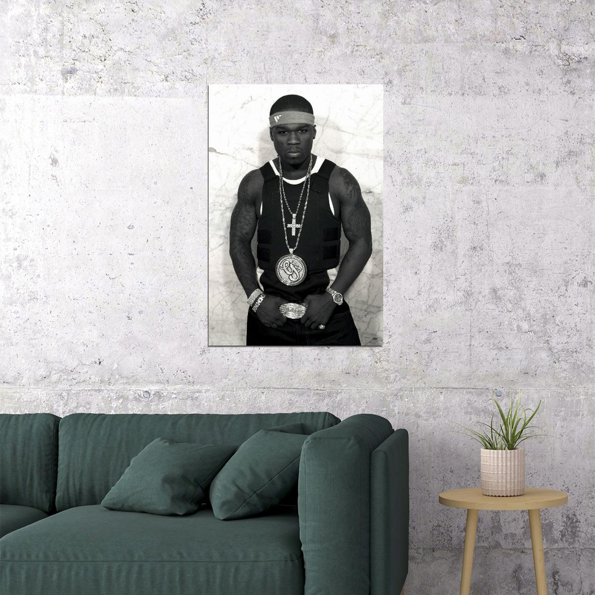 50 Cent Poster Hip-hop Music Wall Art Rap Artist Print