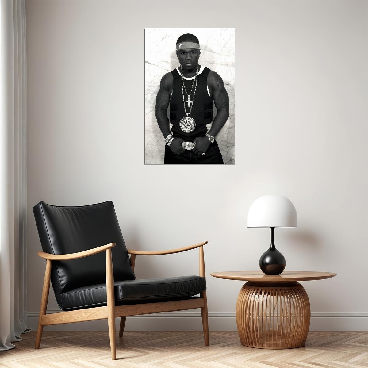 50 Cent Poster Hip-hop Music Wall Art Rap Artist Print