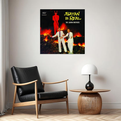 The Louvin Brothers Satan Is Real Album Cover Art Music Poster Iconic Country Music Duo Print