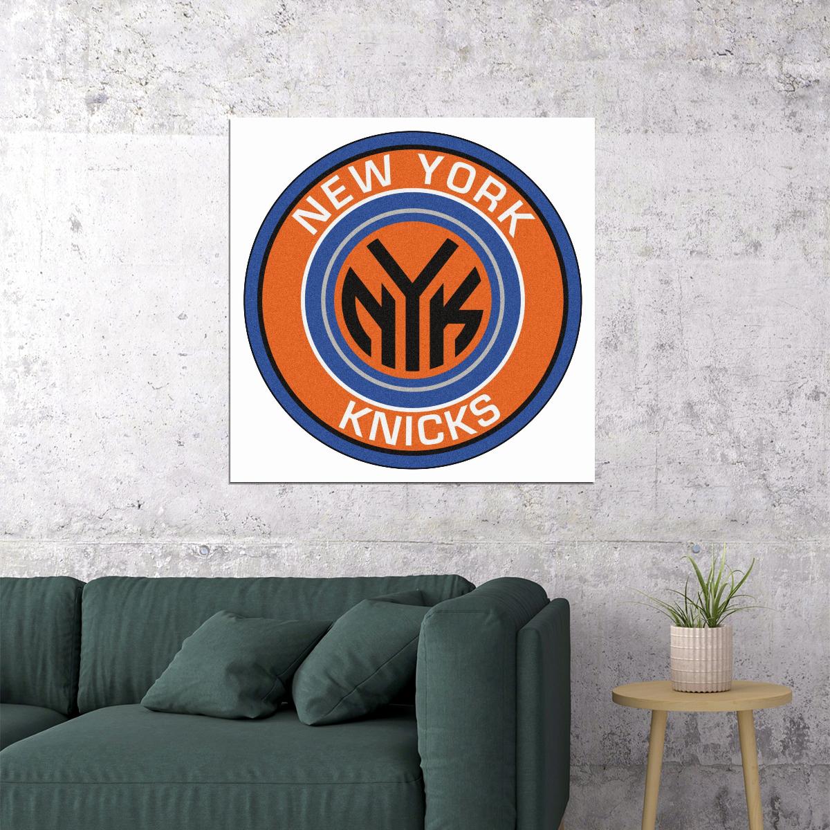 New York Knicks Logo Poster Nba Team Wall Art