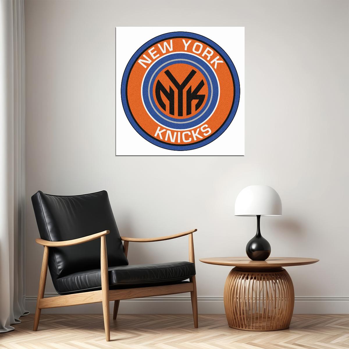 New York Knicks Logo Poster Nba Team Wall Art