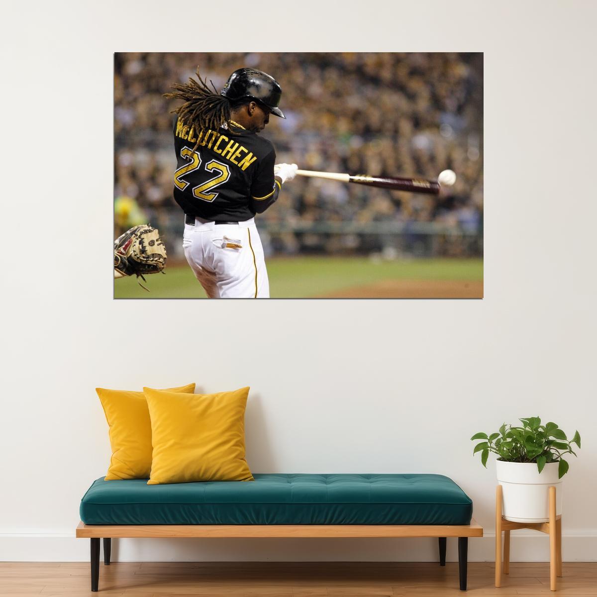 Andrew Mccutchen Baseball Poster Mlb Player Wall Art Pittsburgh Pirates Sports Print - xonomax