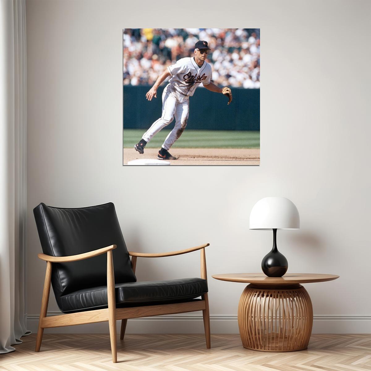 Cal Ripken Jr. Baseball Poster Mlb Legend Wall Art Baltimore Orioles Sports Print - xonomax