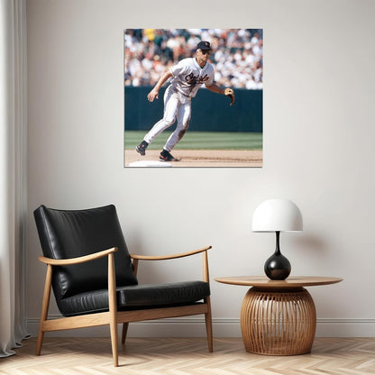 Cal Ripken Jr. Baseball Poster Mlb Legend Wall Art Baltimore Orioles Sports Print - xonomax