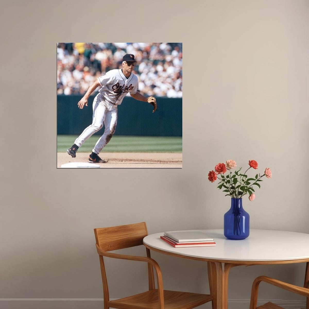 Cal Ripken Jr. Baseball Poster Mlb Legend Wall Art Baltimore Orioles Sports Print - xonomax