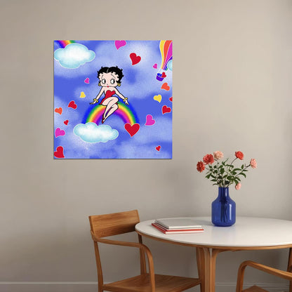 Betty Boop Retro Poster Classic Cartoon Wall Art 1930s Animation Print