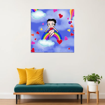 Betty Boop Retro Poster Classic Cartoon Wall Art 1930s Animation Print