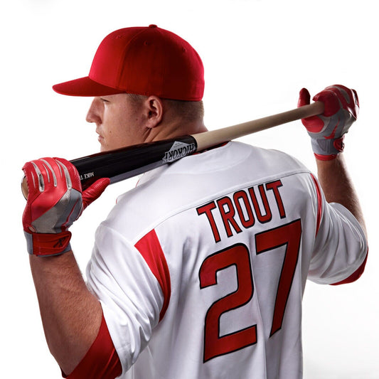 Mike Trout Baseball Poster Mlb Superstar Wall Art Motivational Sports Print - xonomax