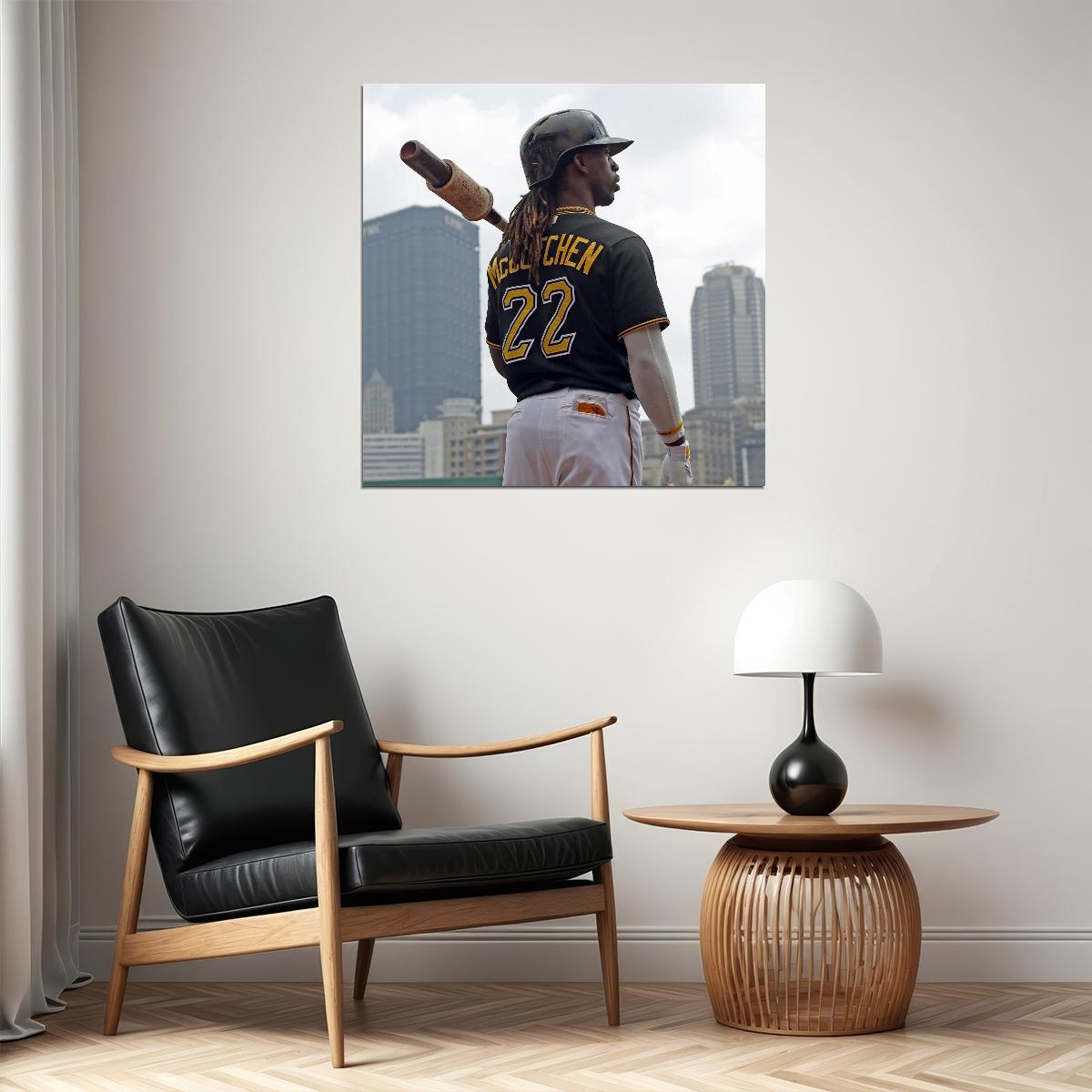 Andrew Mccutchen Baseball Poster Mlb Player Wall Art Pittsburgh Pirates Sports Print - xonomax