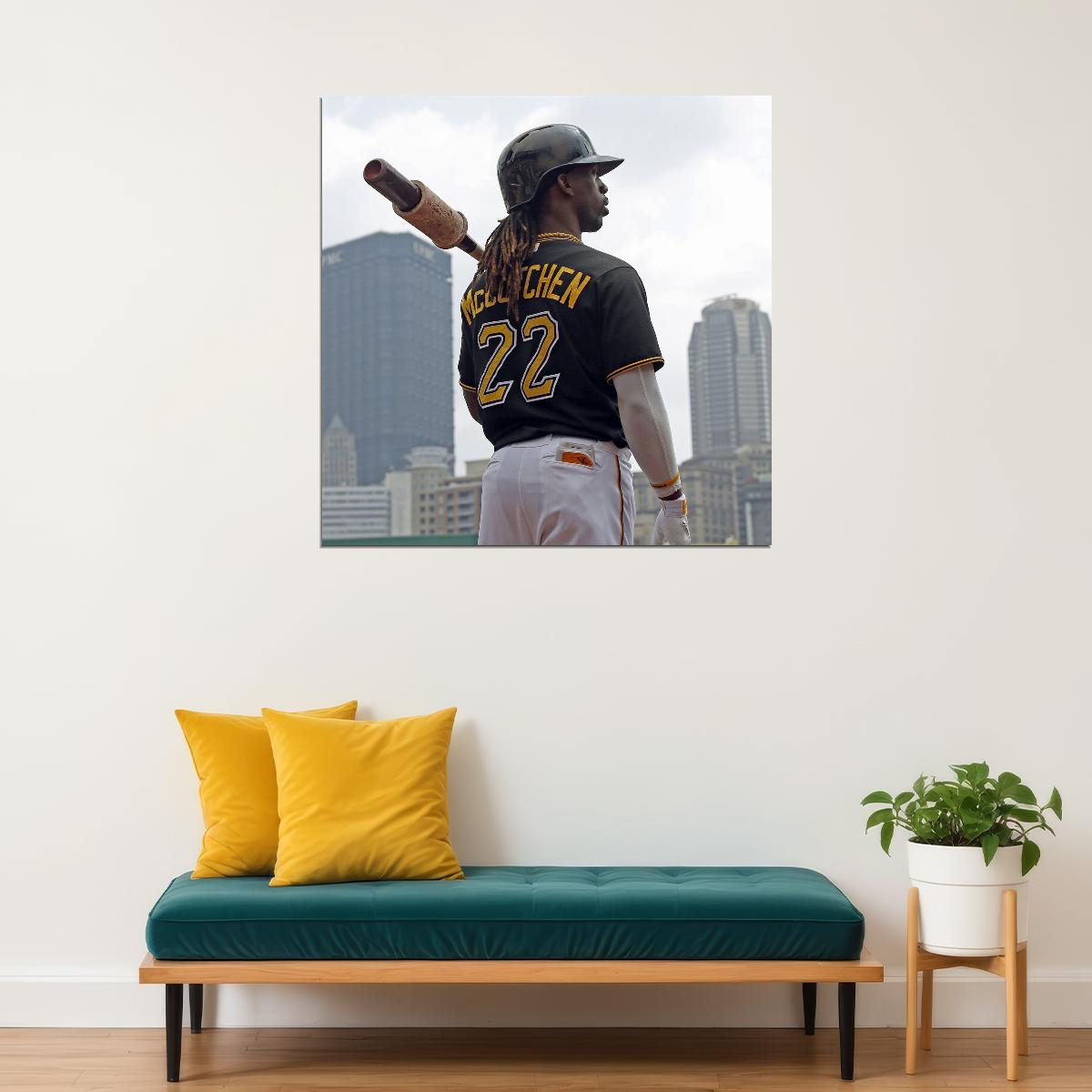 Andrew Mccutchen Baseball Poster Mlb Player Wall Art Pittsburgh Pirates Sports Print - xonomax