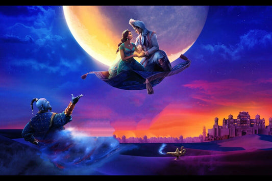 Aladdin Movie Poster Disney Film Wall Art Animated Classic Print - xonomax