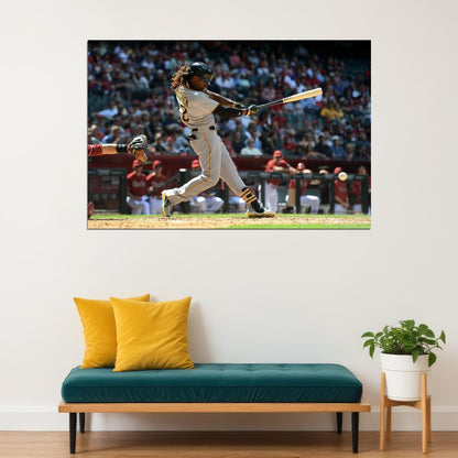 Andrew Mccutchen Baseball Poster Mlb Player Wall Art Pittsburgh Pirates Sports Print - xonomax