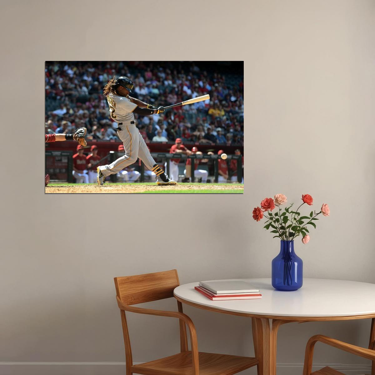 Andrew Mccutchen Baseball Poster Mlb Player Wall Art Pittsburgh Pirates Sports Print - xonomax