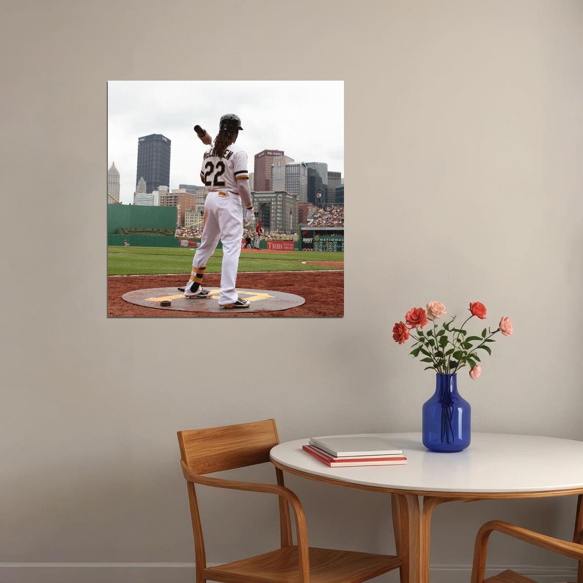 Andrew Mccutchen Baseball Poster Mlb Player Wall Art Pittsburgh Pirates Sports Print - xonomax