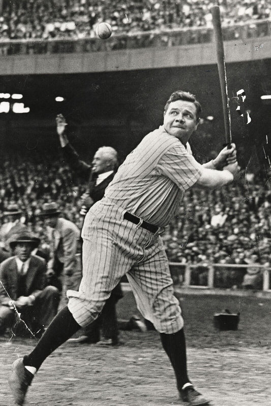 Babe Ruth Baseball Legend Poster Mlb Icon Wall Art Sports Print - xonomax