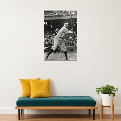 Babe Ruth Baseball Legend Poster Mlb Icon Wall Art Sports Print - xonomax