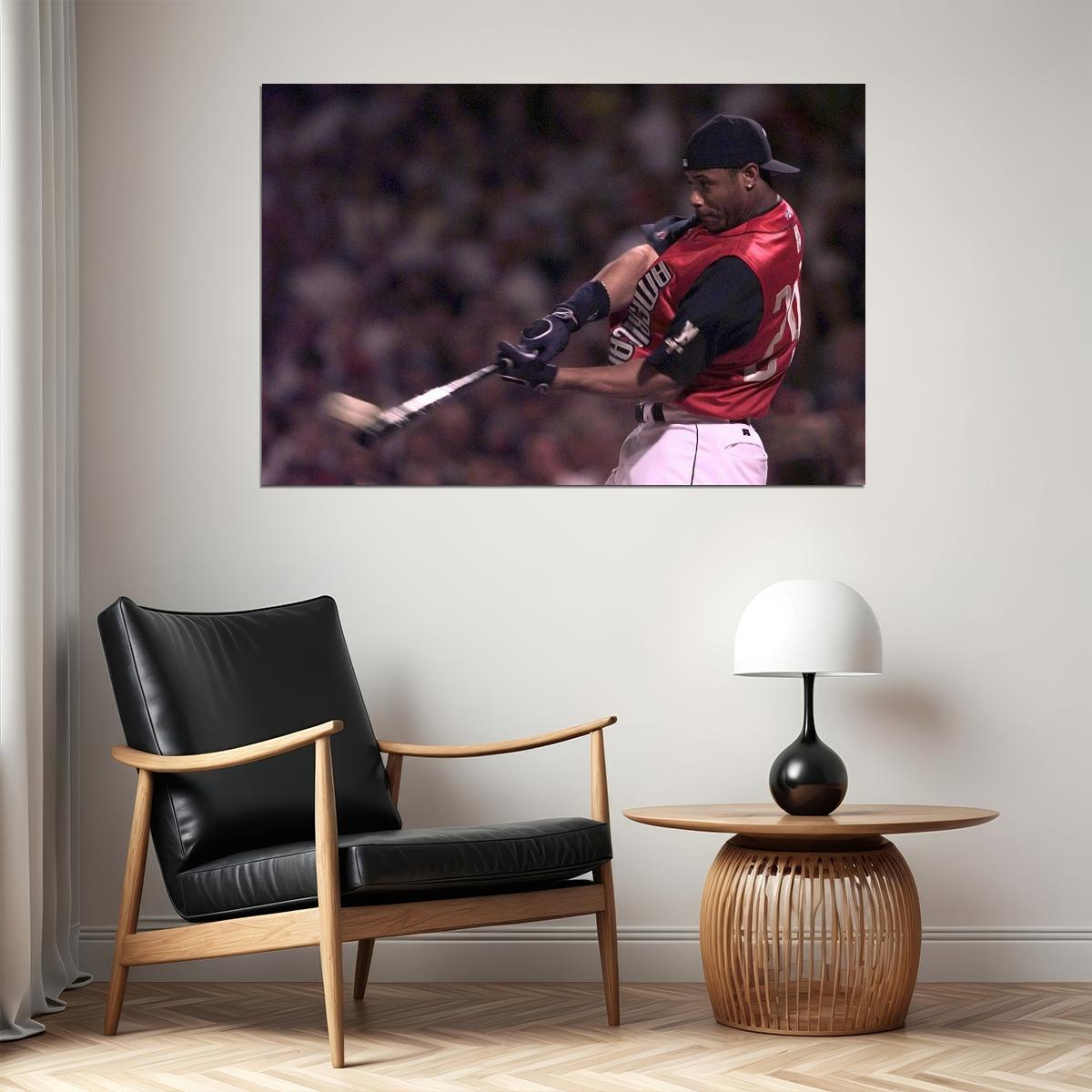 Ken Griffey Jr. Baseball Poster Mlb Player Wall Art Motivational Sports Print - xonomax
