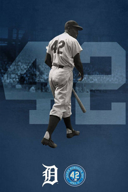 Jackie Robinson Baseball Poster Legend Player Sports Wall Art Motivational Sports Print - xonomax