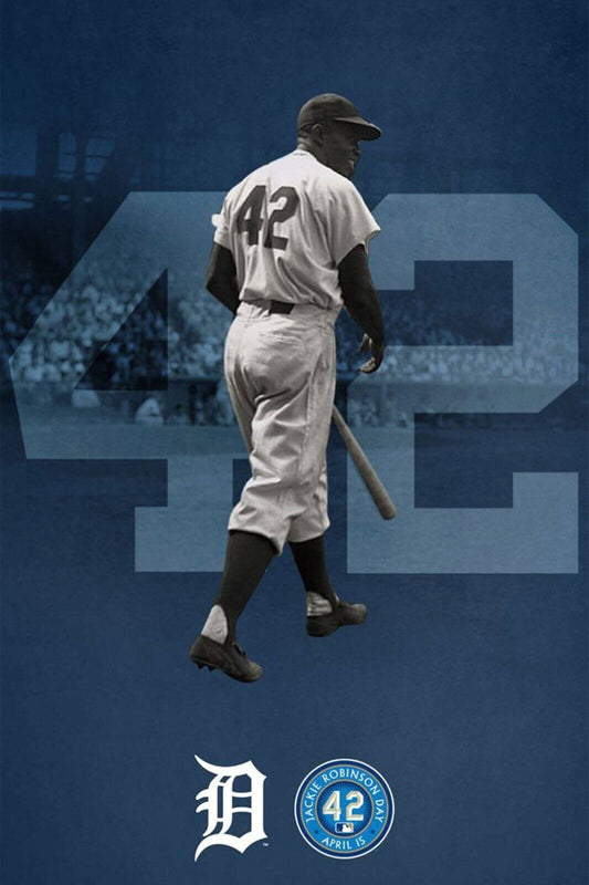 Jackie Robinson Baseball Poster Legend Player Sports Wall Art Motivational Sports Print - xonomax