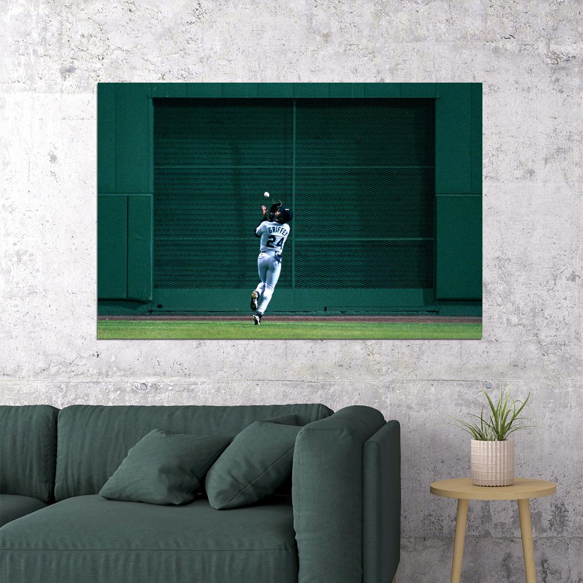 Ken Griffey Jr. Baseball Poster Mlb Player Wall Art Motivational Sports Print - xonomax