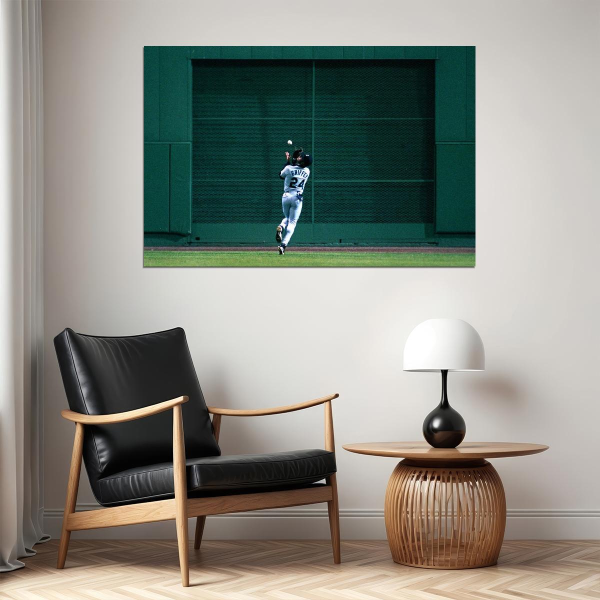 Ken Griffey Jr. Baseball Poster Mlb Player Wall Art Motivational Sports Print - xonomax