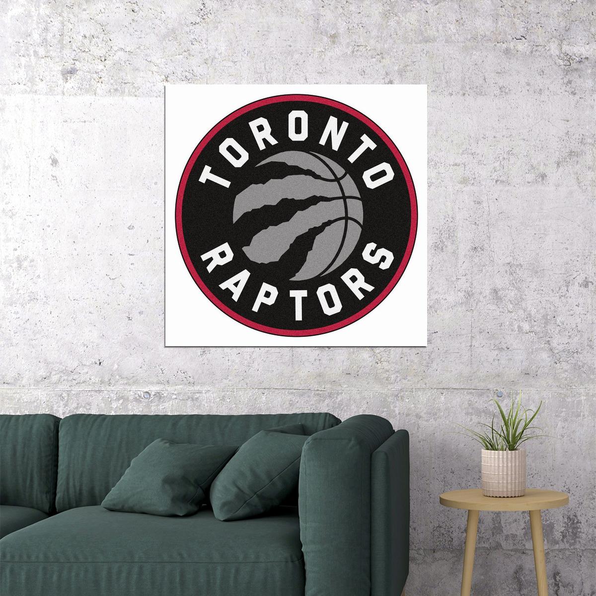 Toronto Raptors Basketball Team Logo Poster - xonomax