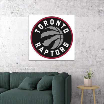 Toronto Raptors Basketball Team Logo Poster - xonomax