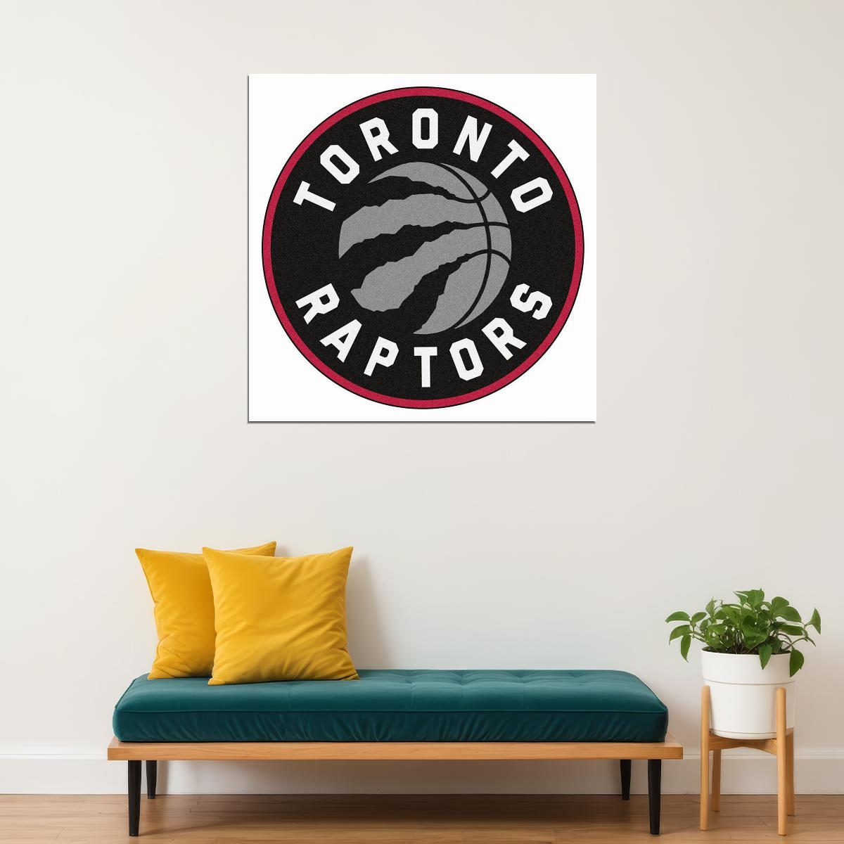 Toronto Raptors Basketball Team Logo Poster - xonomax