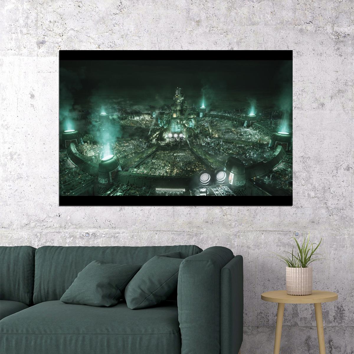 Final Fantasy Vii Poster Video Game Art Wall Art Classic Rpg Print