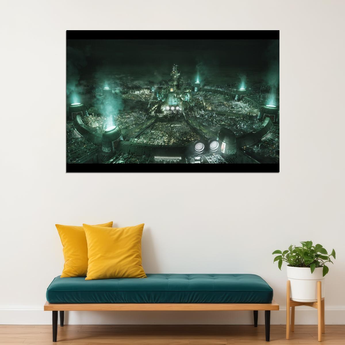 Final Fantasy Vii Poster Video Game Art Wall Art Classic Rpg Print