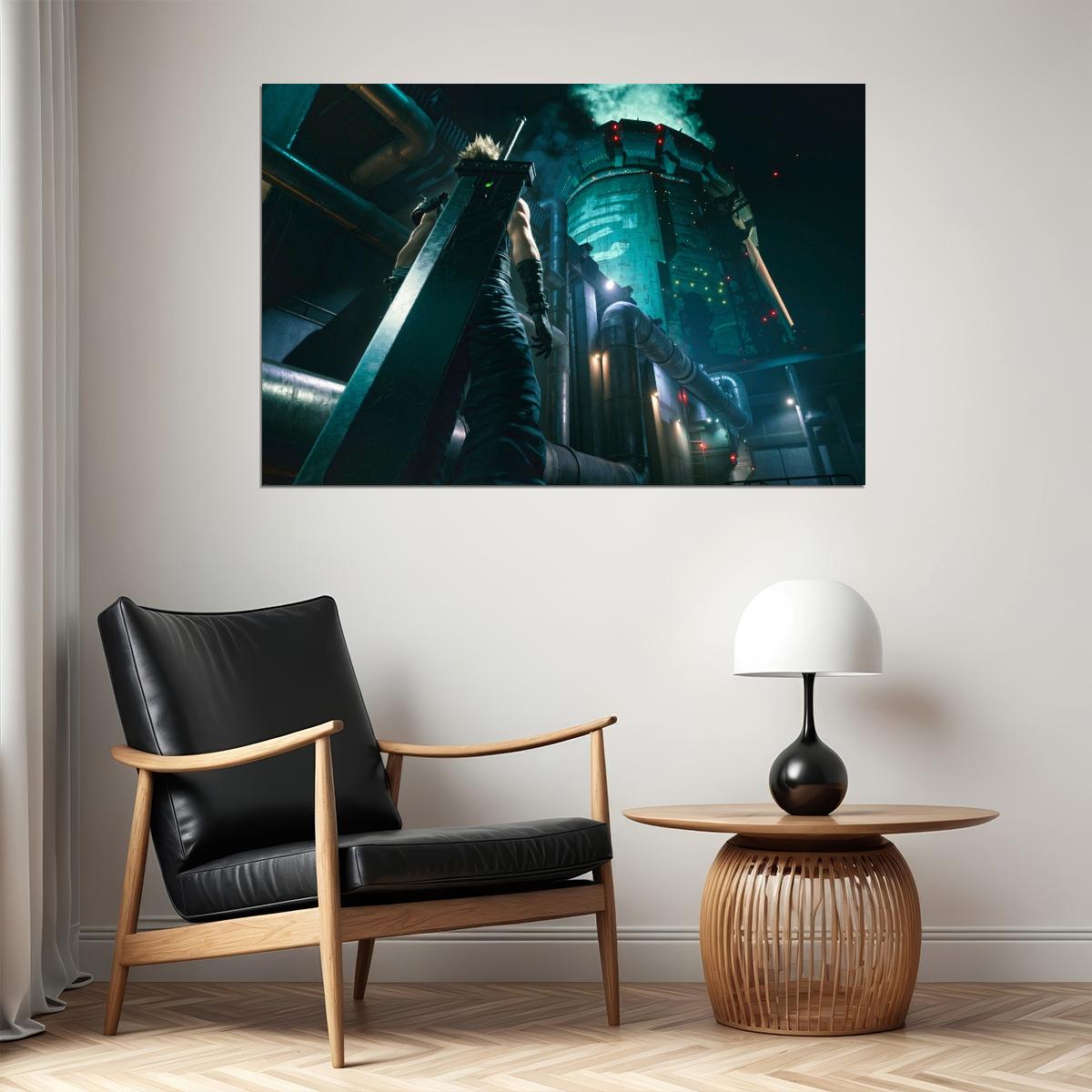 Final Fantasy Vii Poster Video Game Art Wall Art Classic Rpg Print