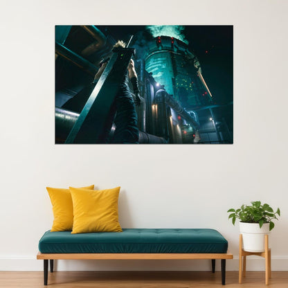 Final Fantasy Vii Poster Video Game Art Wall Art Classic Rpg Print