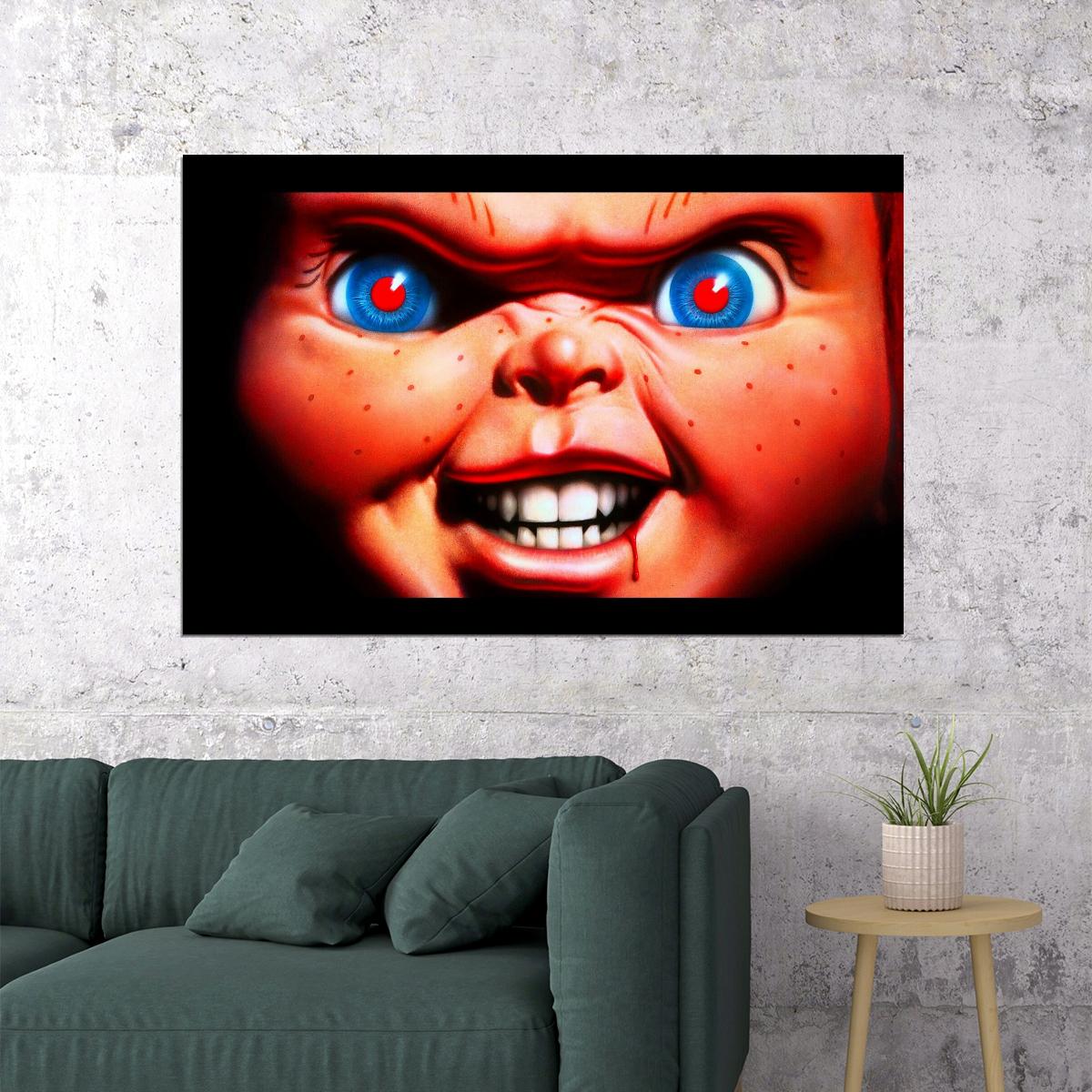 Chucky Movie Poster Horror Film Wall Art Cult Classic Print - xonomax