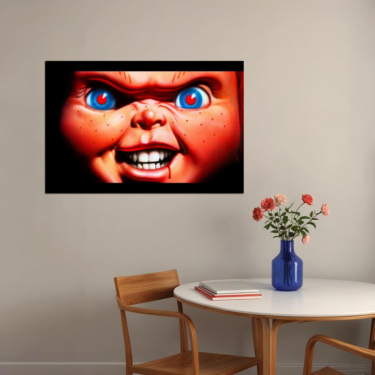 Chucky Movie Poster Horror Film Wall Art Cult Classic Print - xonomax