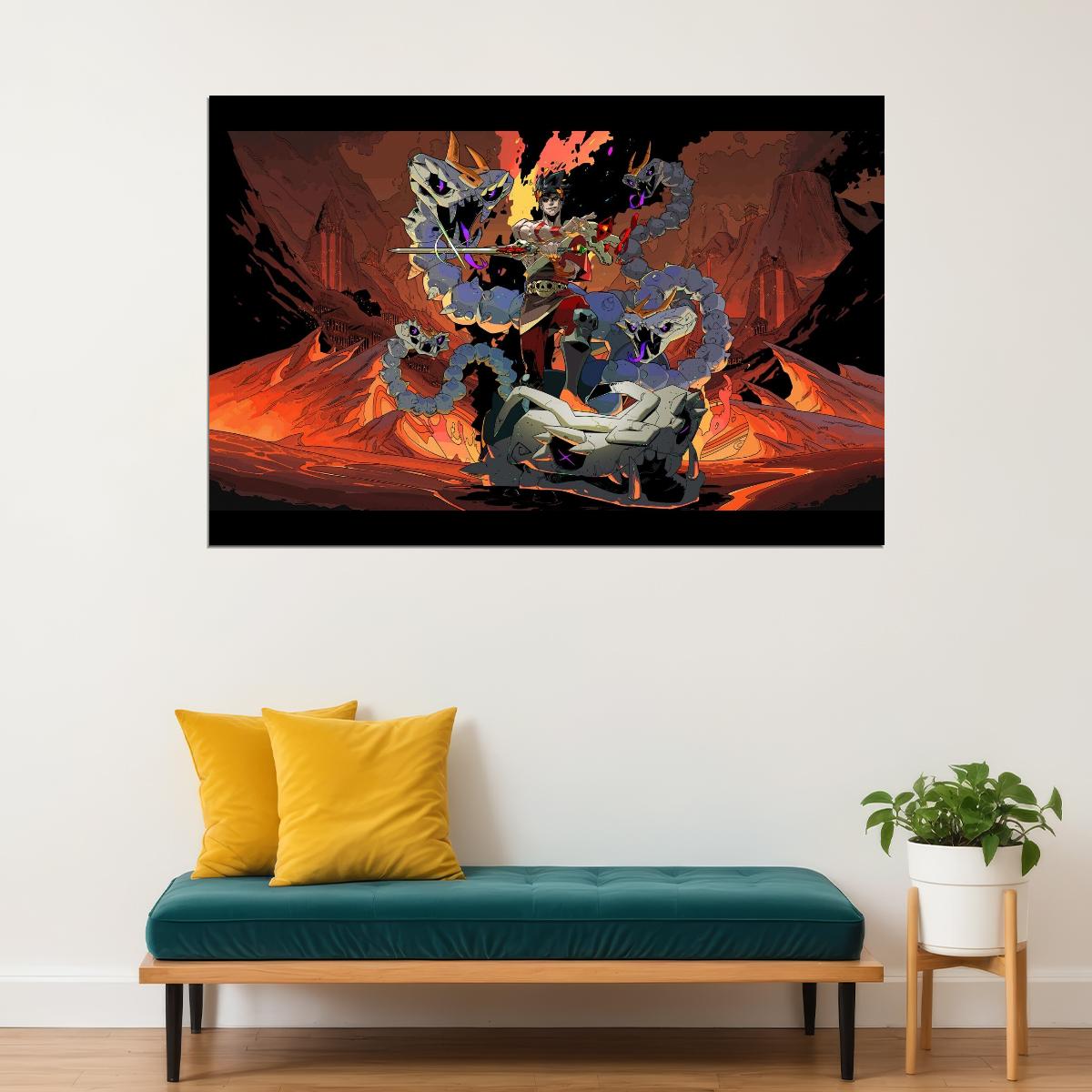 Hades Video Game Poster Indie Action Game Wall Art Mythology Print