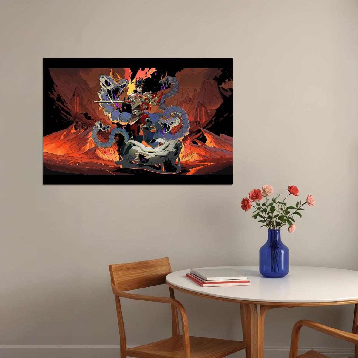 Hades Video Game Poster Indie Action Game Wall Art Mythology Print