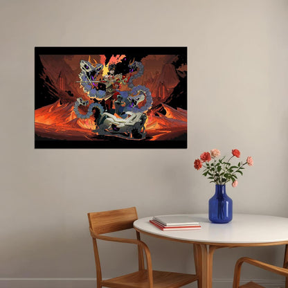 Hades Video Game Poster Indie Action Game Wall Art Mythology Print