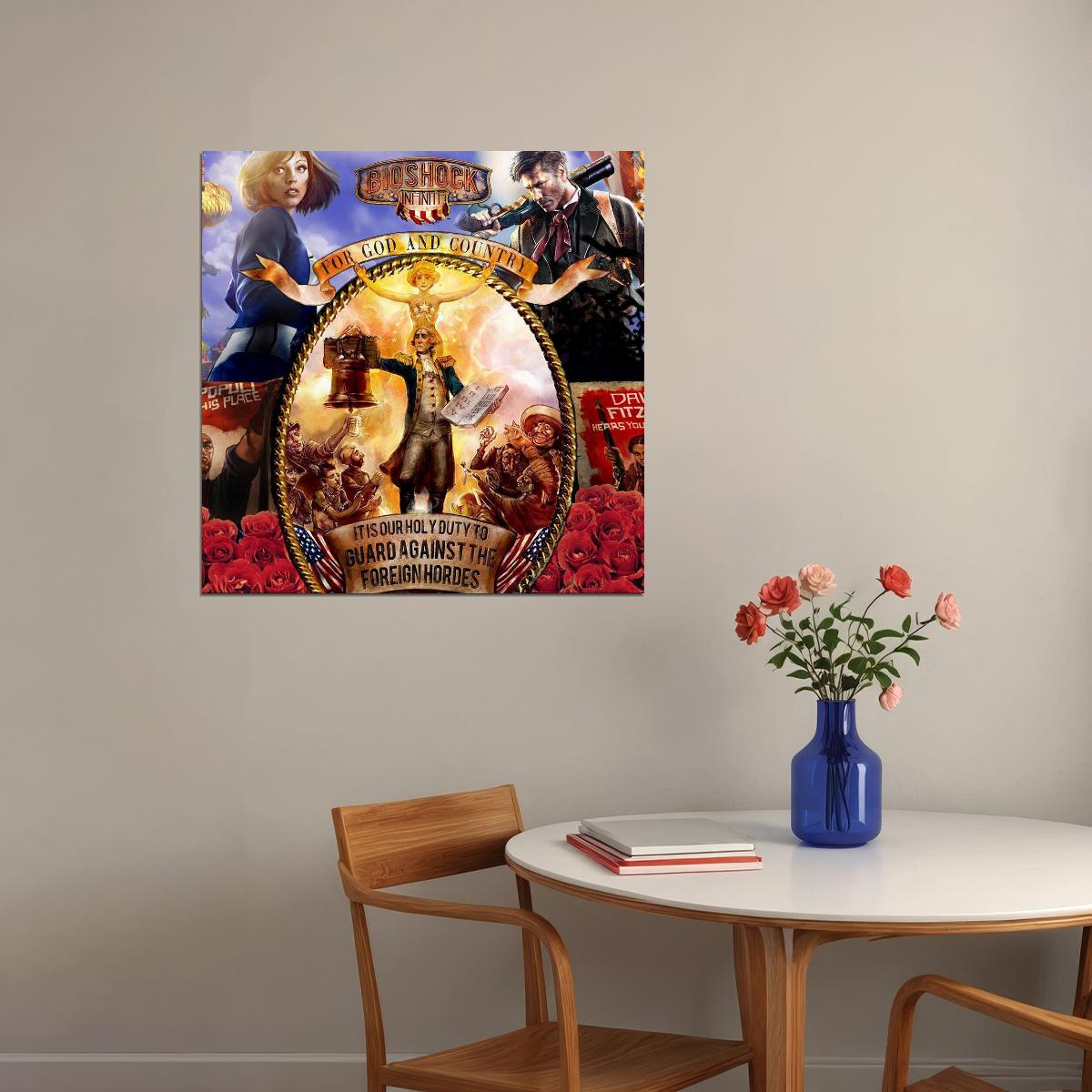 Bioshock Video Game Poster Action Rpg Wall Art Sci-fi Gaming Print