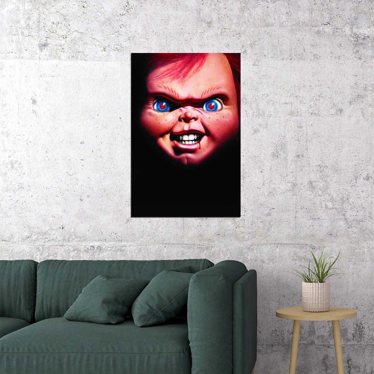 Chucky Movie Poster Horror Film Wall Art Cult Classic Print