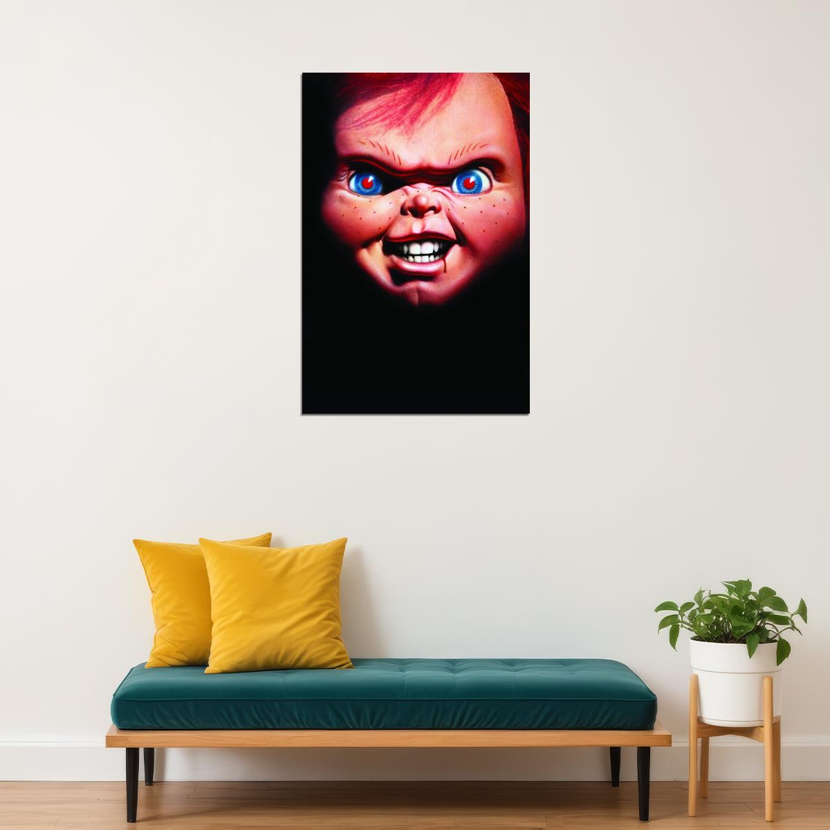 Chucky Movie Poster Horror Film Wall Art Cult Classic Print