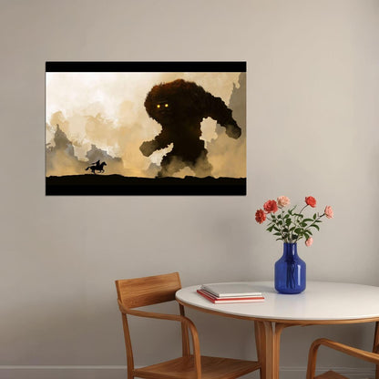 Shadow Of The Colossus Video Game Poster Japanese Fantasy Adventure Wall Print