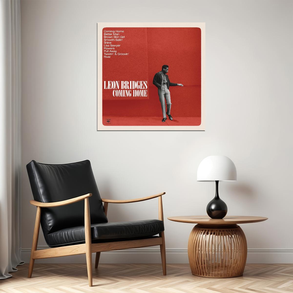 Leon Bridges Music Poster Soul Artist Wall Art