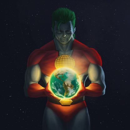 Captain Planet Poster Superhero Wall Art Animated Series Print - xonomax