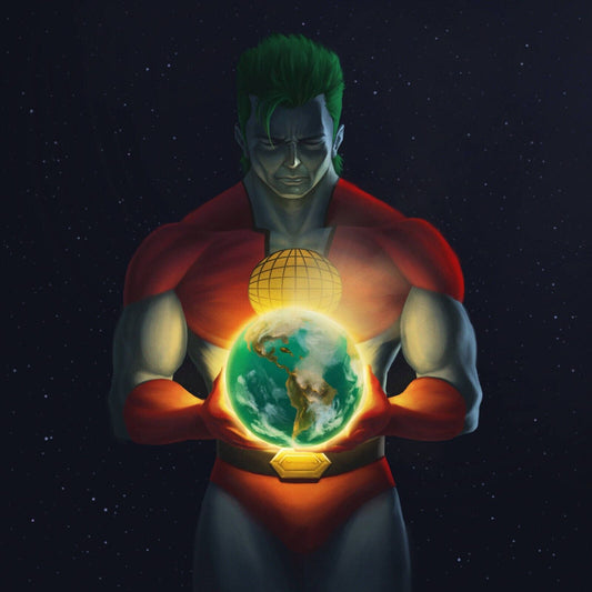 Captain Planet Poster Superhero Wall Art Animated Series Print - xonomax