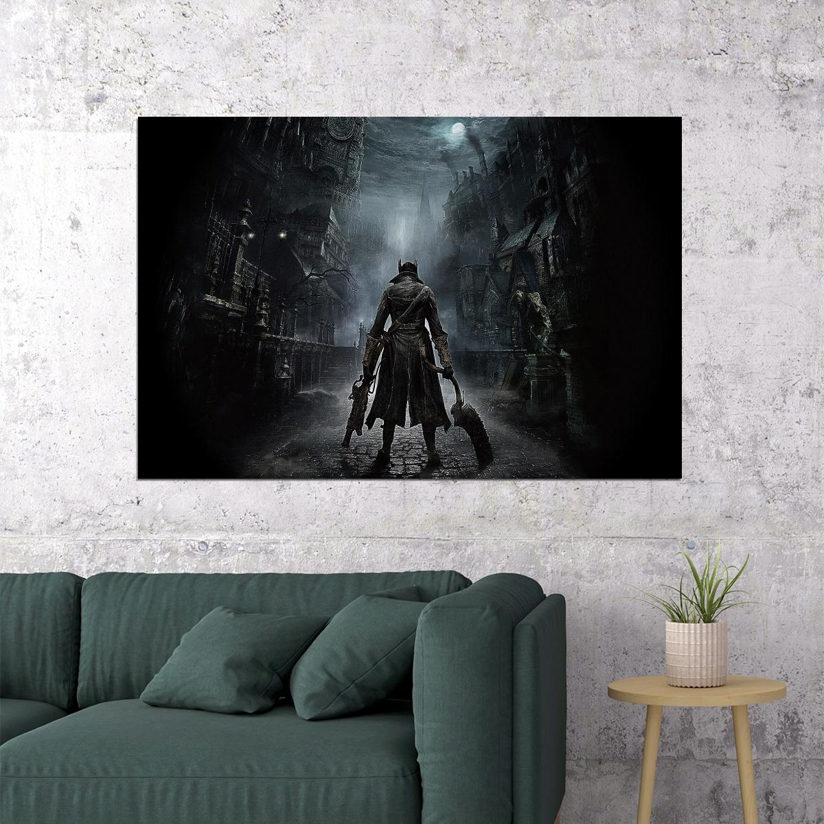 Bloodborne Video Game Poster Action Rpg Wall Art Gothic Horror Gaming Print