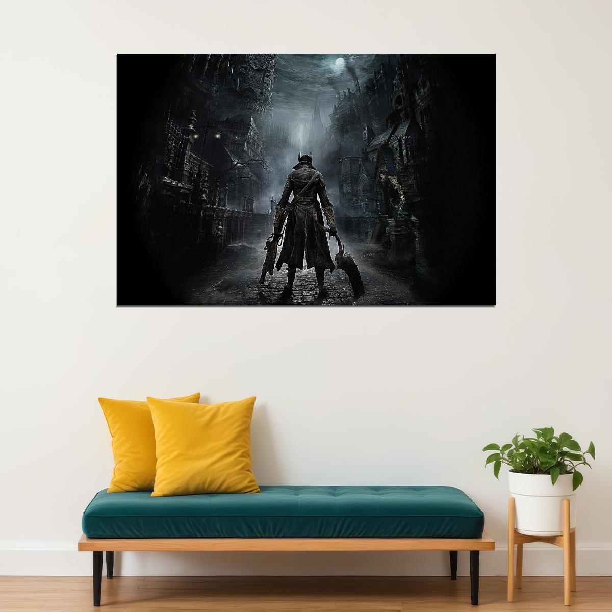 Bloodborne Video Game Poster Action Rpg Wall Art Gothic Horror Gaming Print