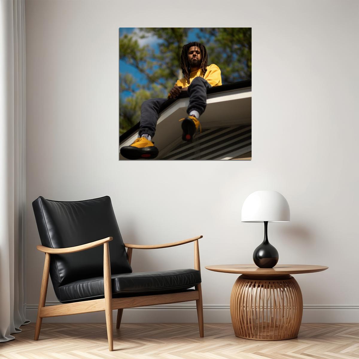 J. Cole Rap Music Poster Hip-hop Artist Wall Art Inspirational Print