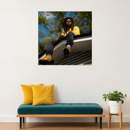 J. Cole Rap Music Poster Hip-hop Artist Wall Art Inspirational Print