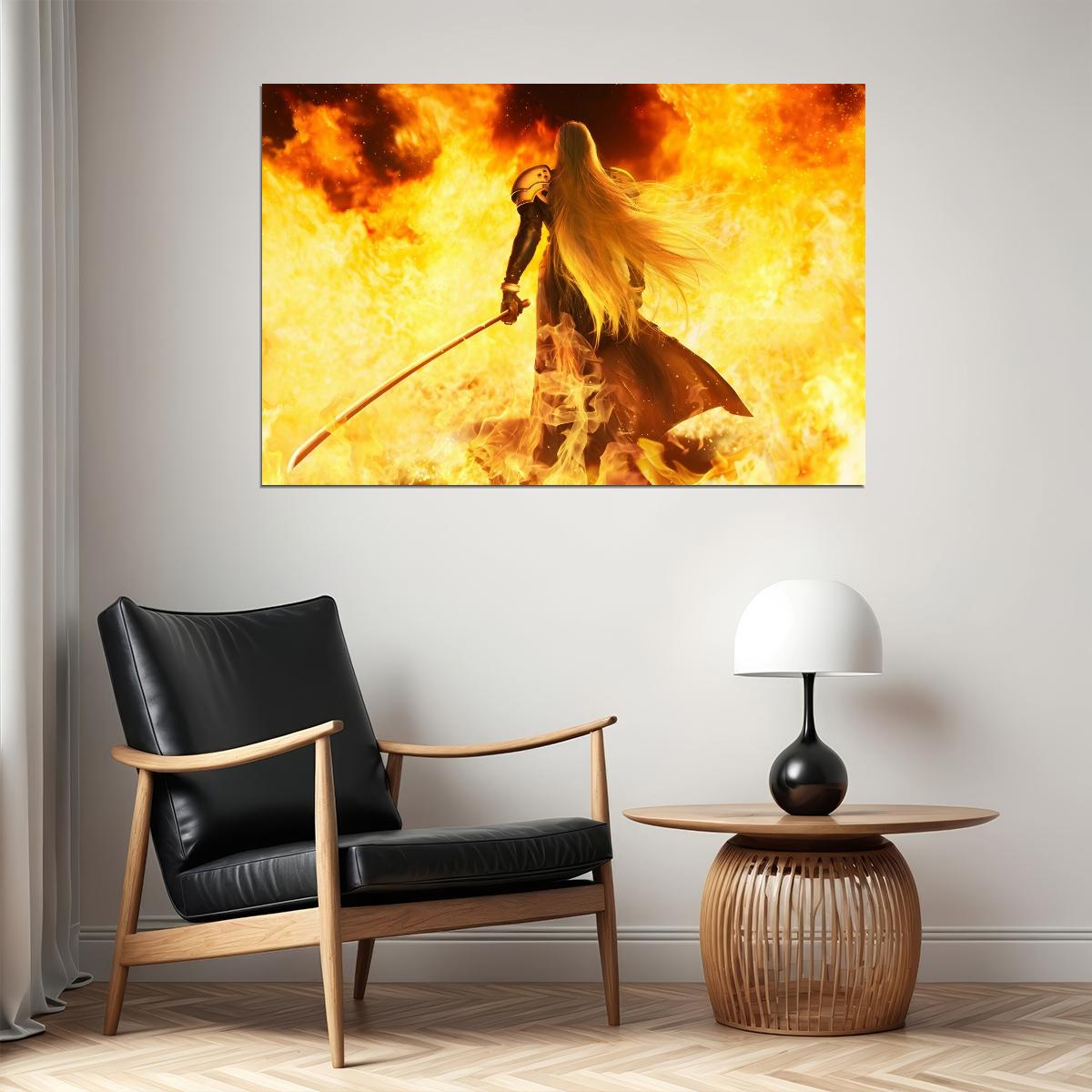 Final Fantasy VII Poster Video Game Art Wall Art Classic Rpg Print